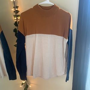 Madewell tri color sweater